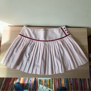Fila skirt Pink Tennis 🎾 Pleated Skirt Mini Skirt Satin Buttons Feminine 4 S